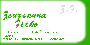 zsuzsanna filko business card